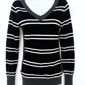 NWOT Hippie Rose Striped V-Neck Sweater